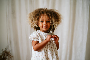Emilie Romper - rose bud floral
