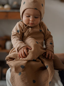 Gold Dots Muslin