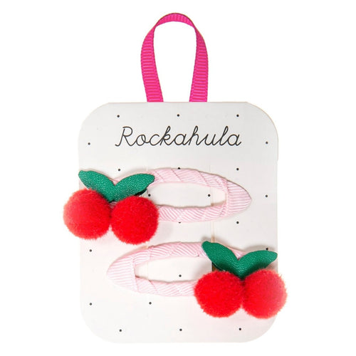 Sweet Cherry Pom Pom Clips