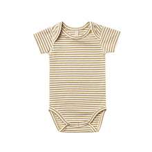 Load image into Gallery viewer, Short Sleeve Bodysuit | gold stripe