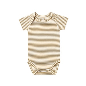 Short Sleeve Bodysuit | gold stripe