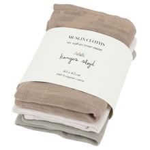 將圖片載入圖庫檢視器 3 PACK MUSLIN CLOTHS - ROSE DUST (4366669479998)