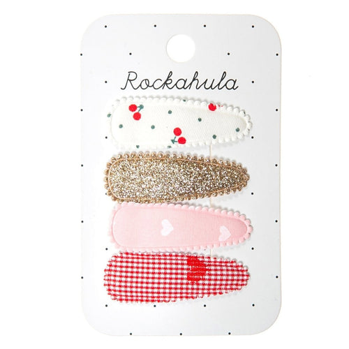 Sweet Cherry Fabric Clip Set