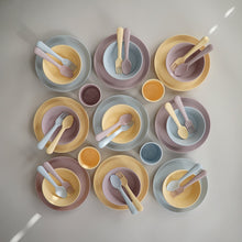 將圖片載入圖庫檢視器 Dinnerware Fork and Spoon Set (Powder Blue)