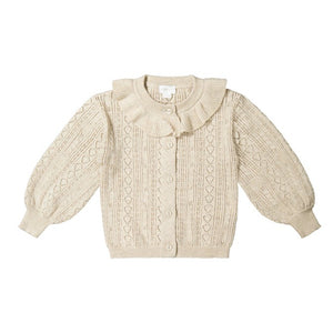 Addison Knitted Cardigan - Oatmeal Marle