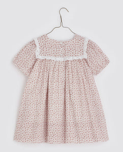 Amelie Dress - anemone floral in rose