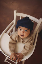 Load image into Gallery viewer, BEANIE FONZIE BLUE