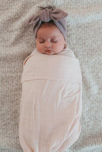 Load image into Gallery viewer, Organic Cotton Muslin Wrap Blanket - Blush