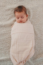 Load image into Gallery viewer, Organic Cotton Muslin Wrap Blanket - Blush