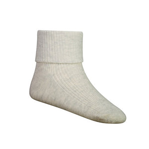 Classic Rib Ankle Sock - Oatmeal Marle