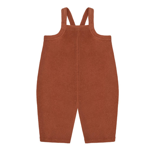 Deep Earth Terry Cropped Dungarees