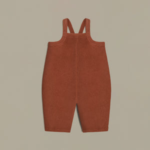 Deep Earth Terry Cropped Dungarees