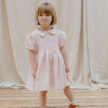 Load image into Gallery viewer, Draughts Dress - Powder Pink Check Linen
