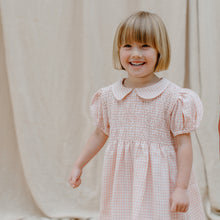 Load image into Gallery viewer, Draughts Dress - Powder Pink Check Linen