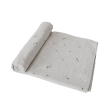 Load image into Gallery viewer, Muslin Swaddle Blanket Organic Cotton (Falling Stars)