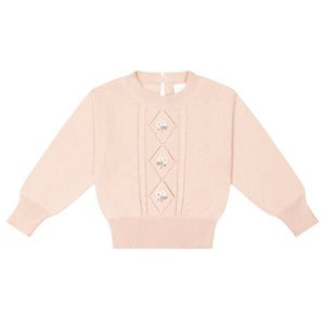 Maeve Knitted Jumper - Dusky Rose