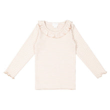 將圖片載入圖庫檢視器 Organic Cotton Chelsea Fine Rib Top - Dusky Pink/Cloud