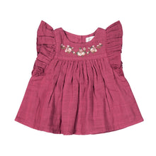 將圖片載入圖庫檢視器 Organic Cotton Muslin Eleanor Top - Raspberry Pink