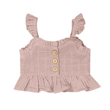 Load image into Gallery viewer, Organic Cotton Muslin Gemima Top - Mauve Shadow