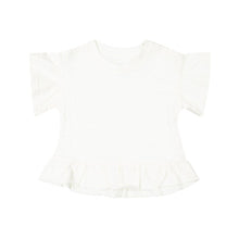 Load image into Gallery viewer, Pima Cotton Courtney Ruffle Top - Cloud