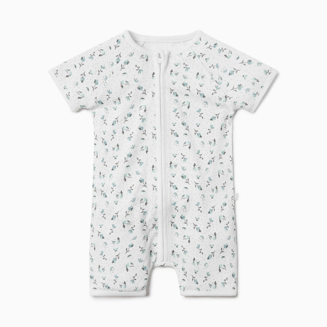 Floral Zip Summer Sleepsuit