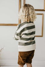 將圖片載入圖庫檢視器 Grayson Pullover - Fog/Ecru Stripe