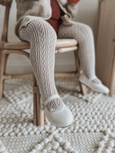 Load image into Gallery viewer, Maeve Weave Tights - Oatmeal Marle