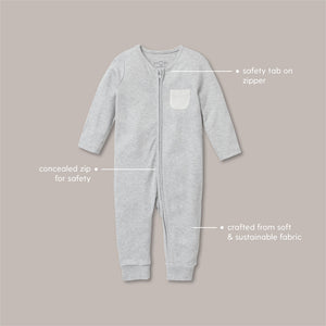 Whale Zip-Up Sleepsuit