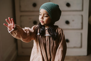 Emile Romper - mallow linen