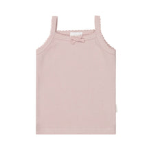 Load image into Gallery viewer, Organic Cotton Fine Rib Classic Singlet - Powder Pink