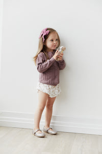 Organic Cotton Frill Bloomer - Sweet Magnolia Simple