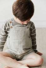 Load image into Gallery viewer, Organic Cotton Muslin Bowie Short Overall - Moss