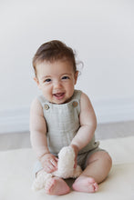 Load image into Gallery viewer, Organic Cotton Muslin Bowie Short Overall - Moss