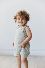Load image into Gallery viewer, Organic Cotton Muslin Bowie Short Overall - Moss