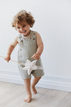 Load image into Gallery viewer, Organic Cotton Muslin Bowie Short Overall - Moss