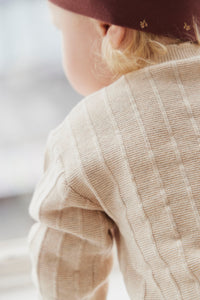 Emily Knitted Cardigan - Oatmeal Marle