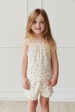 Load image into Gallery viewer, Organic Cotton Jeanie Singlet + Short - Mini Sweet Magnolia
