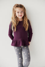 將圖片載入圖庫檢視器 Organic Cotton Fine Rib Elsa Top - Sugar Plum