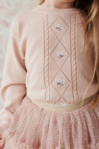 Maeve Knitted Jumper - Dusky Rose