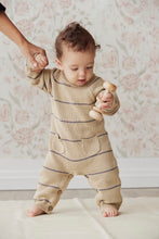 Load image into Gallery viewer, Theo Onesie - Caramel Stripe