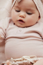Load image into Gallery viewer, Organic Cotton Fine Rib Bodysuit - Dusky Rose