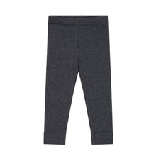 將圖片載入圖庫檢視器 Organic Cotton Fine Rib Legging - Onyx Marle