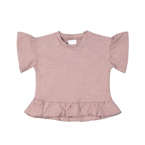 Courtney Ruffle Top - Dustywood