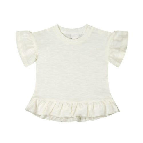 Courtney Ruffle Top - Milk