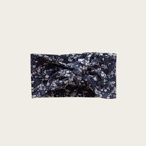 Organic Cotton Headband - Blueberry Floral