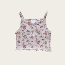 將圖片載入圖庫檢視器 Organic Cotton Rib Bebe Midi Singlet - Lilian Floral