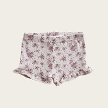 Load image into Gallery viewer, Organic Cotton Rib Frill Short - Lilian Floral