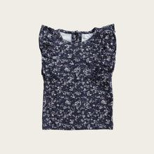 Load image into Gallery viewer, Organic Cotton Frill Singlet - Blueberry Floral