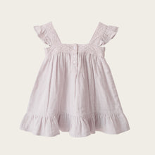 Load image into Gallery viewer, Organic Cotton Muslin Lace Dress - Parisian Purple