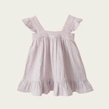 Load image into Gallery viewer, Organic Cotton Muslin Lace Dress - Parisian Purple
